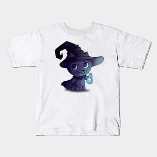 Potion Paws Holding Ghost Potion Kids T-Shirt